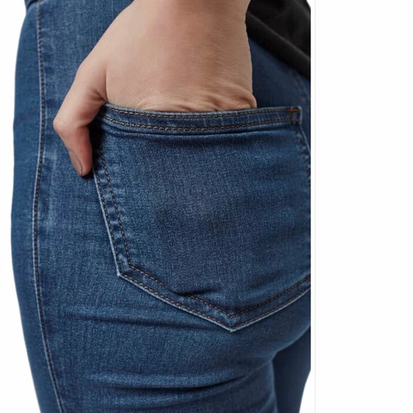 Topshop - High Waisted Denim - Picture 2 of 4